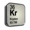 3d Krypton element