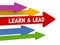 3d learn and lead arrow