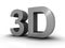 3d letters isolated