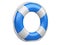 3d life buoy over white