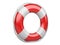 3d life buoy over white