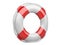 3d life buoy over white
