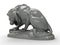 3D Lion detailed statuette