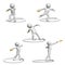 3D Little Guy Throwing Discus