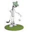 3d little man golfist.