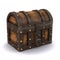3d Locked treasure chest