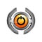 3d logo of chrome power button. Turn off icon vector isolated on