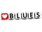 3D Love Blues Button Click Here Block Text