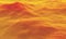 3D low polygon topographic mountain. Red and yellow grid terrain
