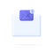 3D Mail envelope icon with notification new message on speech bubble. New notification arrived.