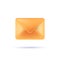 3d mail envelope icon postal envelope, new message isolated, render email notification with letters, 3d realistic vector