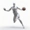 3d Male Basketball Player Model In Graphite Realism Style