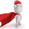 3d man - brave superhero santa claus