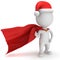 3d man - brave superhero santa claus