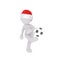 3d man playing football