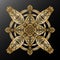 3D Mandala Kaleidoscope Ethnic Motifs Gradient Metallic Stylized Snowflake