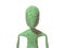 3D martian character cracked