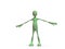 3D martian character in a neutral posture