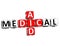 3D Medical Aid Crossword Block Button text