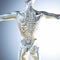 3d medical male figure with skeleton