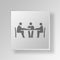 3D Meeting Button Icon Concept