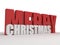 3d merry Christmas greeting text