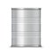 3D Metallic Ribbed Tin Can. Canned Food