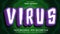 3d Minimal Virus Editable Text Effect Design, Effect Saved In Graphic Style