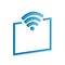 3d mobile access point icon with gradient. vector design illustr