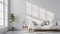 3D Mockup, Modern grey living room with stylish sofa