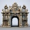 3d Model Of Baroque Architecture Medieval Entrance Gate For Cartoon
