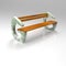 3d model bench Parkbank-Beton-weiss-099-eiche Green Terrazzo Floor