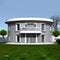 3D model of the family house, detached house, comfortable living ai Generated, generative AI, CGI graphics