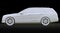 3d model large family business car with a sporty and at the same time comfortable handling. 3d rendering.