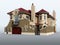 3D model of luxury Italian Villa