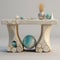 3d Model Of Mermaid Stone Shell Table And Sculpture