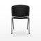 3D Modern Office Chair Black Cloth. Back View