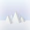 3d mountain, snow graphic geometric