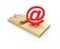 3d Mousetrap with email address symbol bait