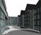 3D multi-story house- facade- flat