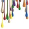 3D multicolor colorful glossy paint drop blobs