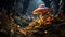 3D Mushroom wallpaper