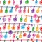 3d music flower hang seamless pattern