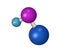 3D NaOH molecule.