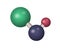 3D NaOH molecule.