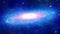 3D Nebula Galaxy, Flight through Universe, Interstellar space travel, Traveling through Cosmos Loop background