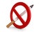 3D \'No Smoking\' sign