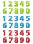 3D Numbers Set