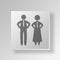 3D office workers icon Business Concept