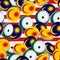 3d OIC Malaysia flag element seamless pattern